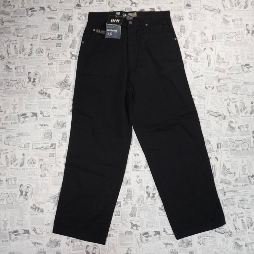 30 -Vintage Y2K HICL essential baggy hip hop 00s denim pants
